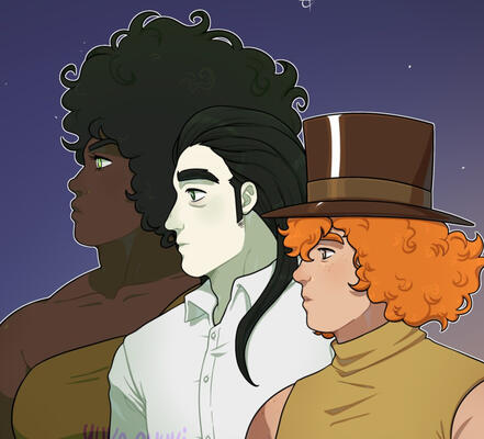 Original characters, portrait. Original characters, portrait.