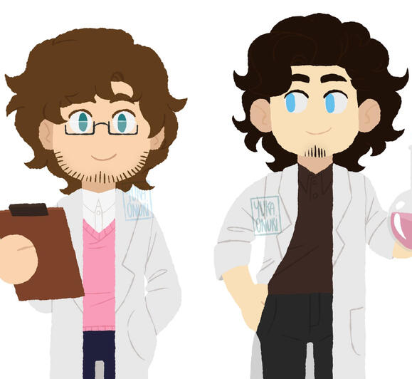 Original characters, simple illustration. Original characters, simple illustration.