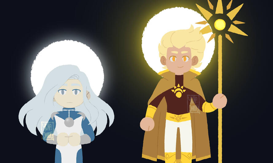 Original characters, simple illustration.