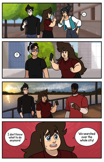 Webcomic page. Webcomic page.