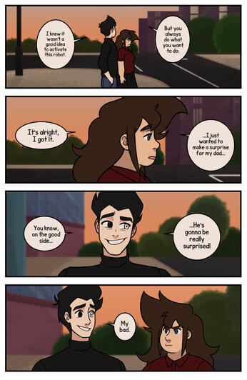 Webcomic page. Webcomic page.