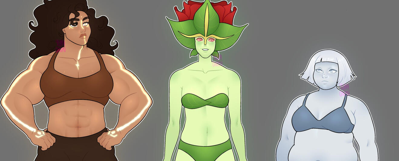 Original characters, concept illustration. Original characters, concept illustration.